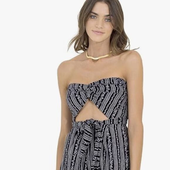 Maaji beachwear Carissa black and white jumpsuit Medium - Picture 4 of 9